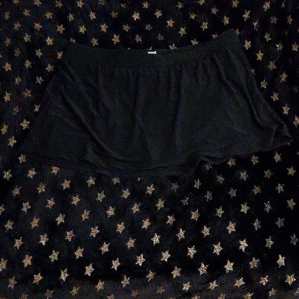 Black Women's Flared Mini Skirt